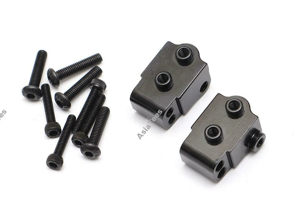 Team Raffee Co. Aluminum Rear Low 4-Link Mount (2) Black for Element RC Enduro TRC/1059004BK