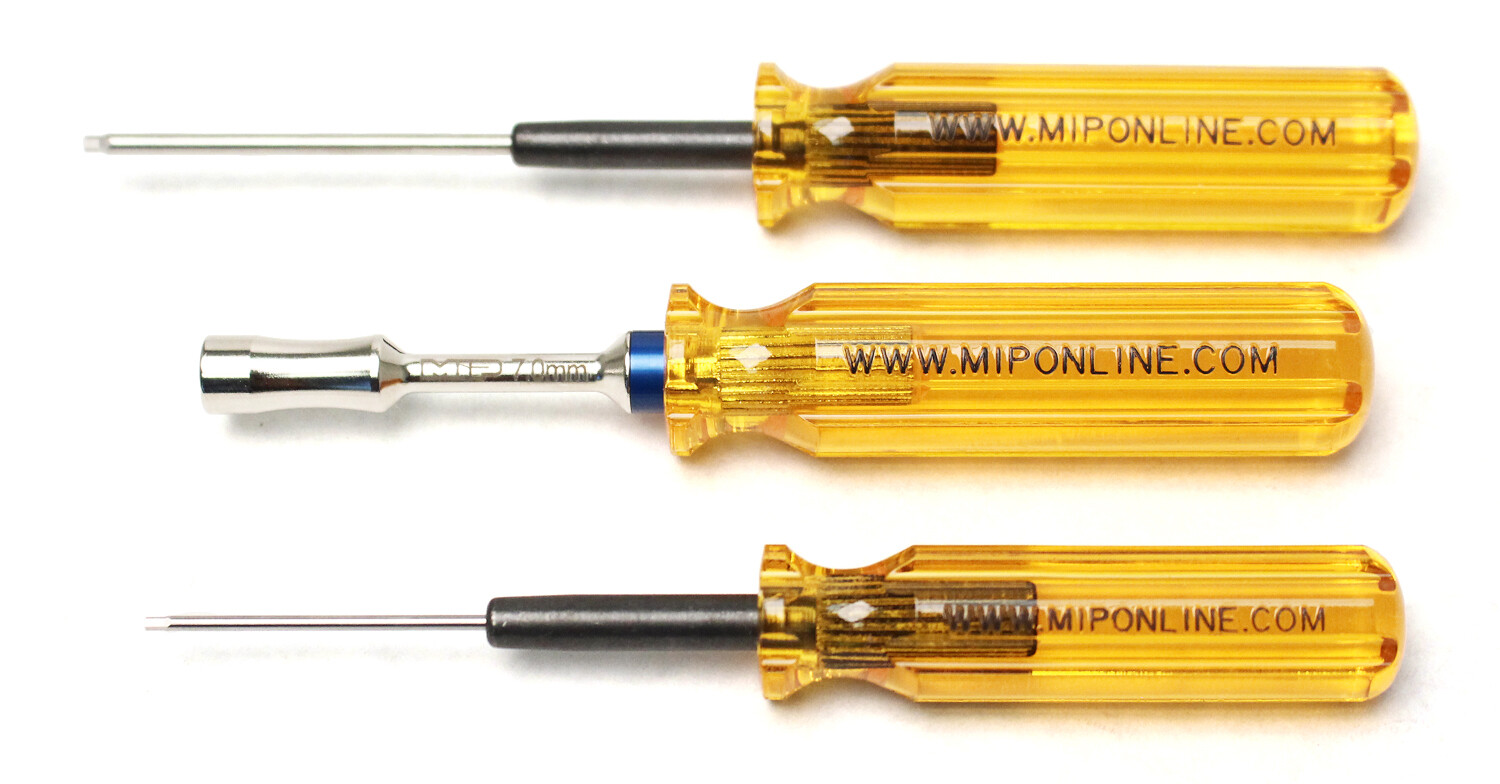 MIP Wrench Set,1.5mm, 2.0mm Hex Wrench &amp; 7.0mm Nut Driver #9520