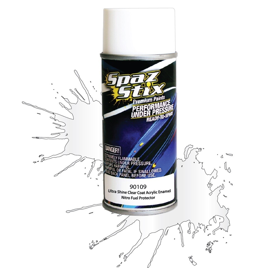 Spaz Stix Ultra Shine Clear Coat, 3.5oz Aerosol Can SZX90109
