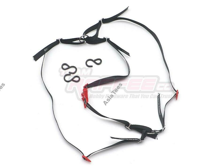 Team Raffee Co. Realistic Looking 1/10 Scale Ratchet Wheel / Tire Strap Red TRC/302575R