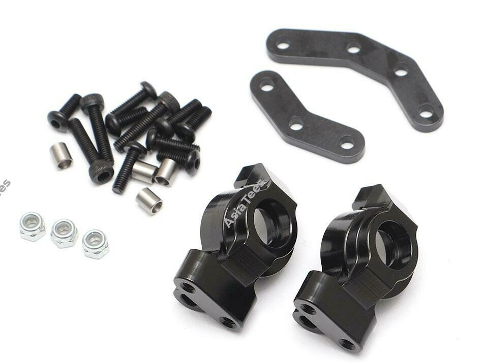 Team Raffee Co. Aluminum Front Knuckle (2) Black for Element RC Enduro TRC/1059001BK