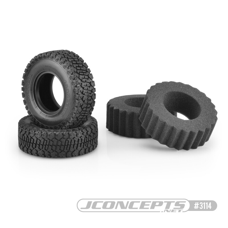 JConcepts Bounty Hunters, Green Compound, 1.9&quot; (3.93&quot; O.D.) Scale Country Tires JCO311402
