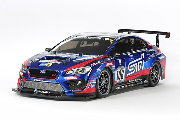 Tamiya RC Subaru WRX STI Kit, 1/10 Scale, 4WD, Brushed, w/ a TT - 02 Chassis TAM58645