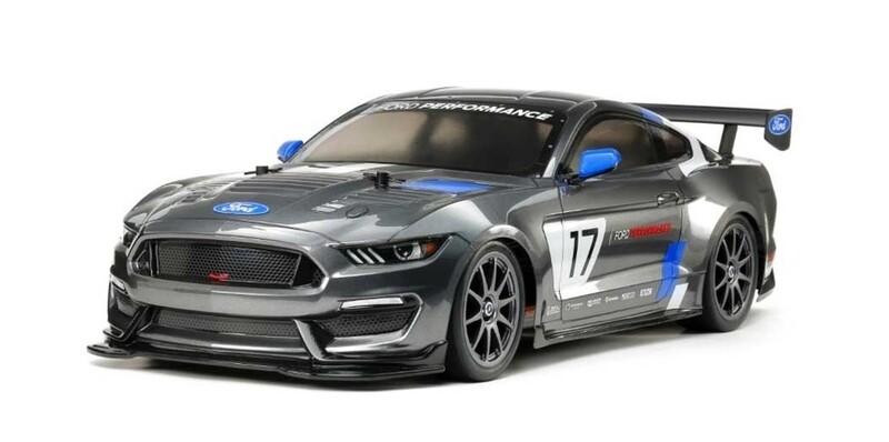 Tamiya 1/10 RC Ford Mustang GT4 Race Car Kit, w/ TT-02 Chassis TAM58664