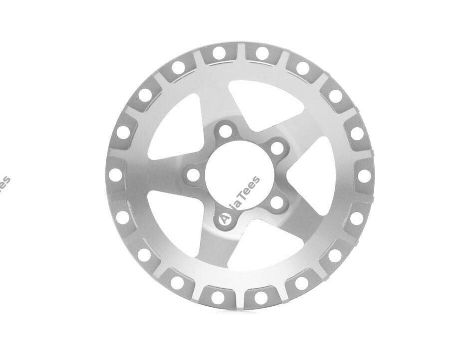 Boom Racing ProBuild™ 1.9&quot; Alum SS5 Faceplate (1) Flat Silver BRPBF008SS5FS