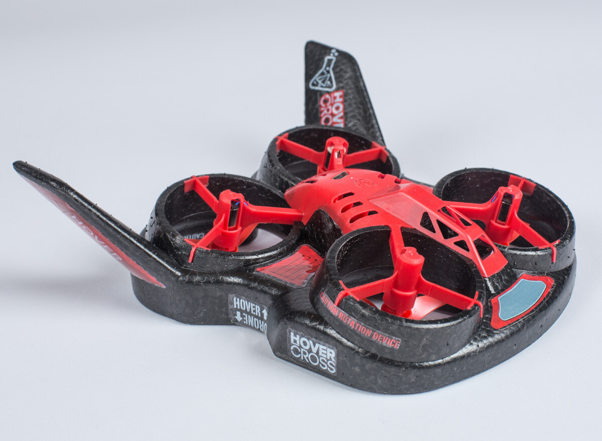 Flight Lab Toys HoverCross Drone/Hovercraft, RTF, Red FHT1000