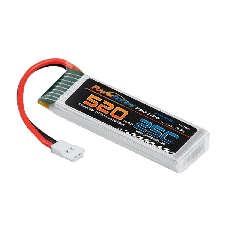 Powerhobby 1S 3.7V 520MAh 25C Lipo Battery Associated Enduro24 Crawler PHB1S52025CENDURO24