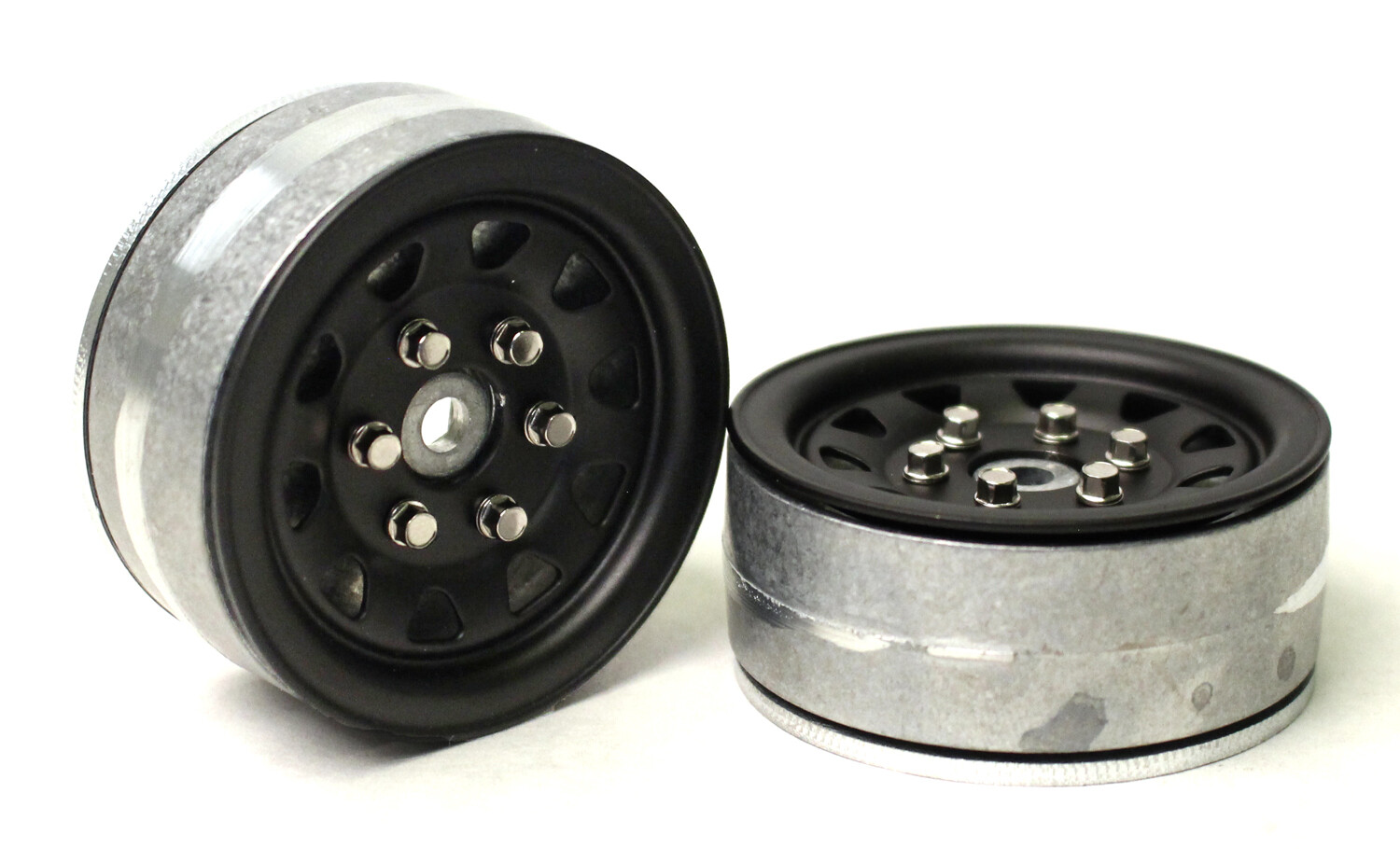 Gmade 1.9&quot; SR04 Beadlock Wheels (Matte Black) GMA70494
