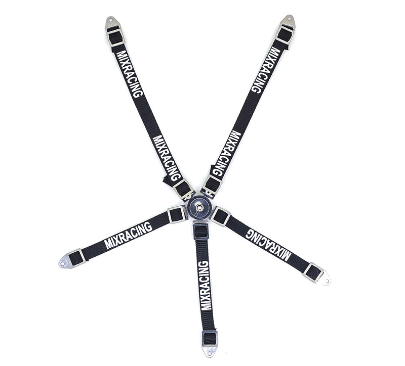 Integy Realistic Model 1/10 Scale 5 Point Racing Seatbelt for Off-Road Crawler C30360BLACK