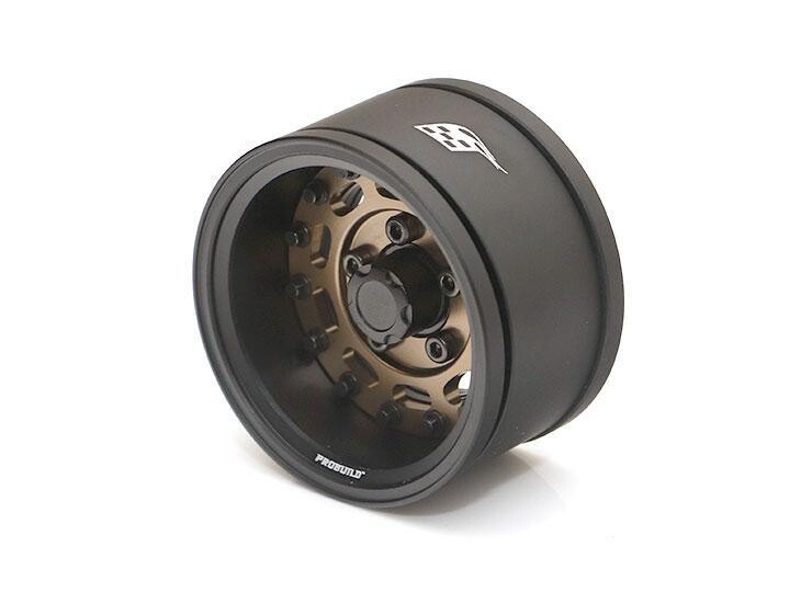Boom Racing ProBuild™ 1.55&quot; MAG10 Adjustable Offset Aluminum Beadlock Wheels (2) Matte Black/Bronze BRPB15504MBKBZ