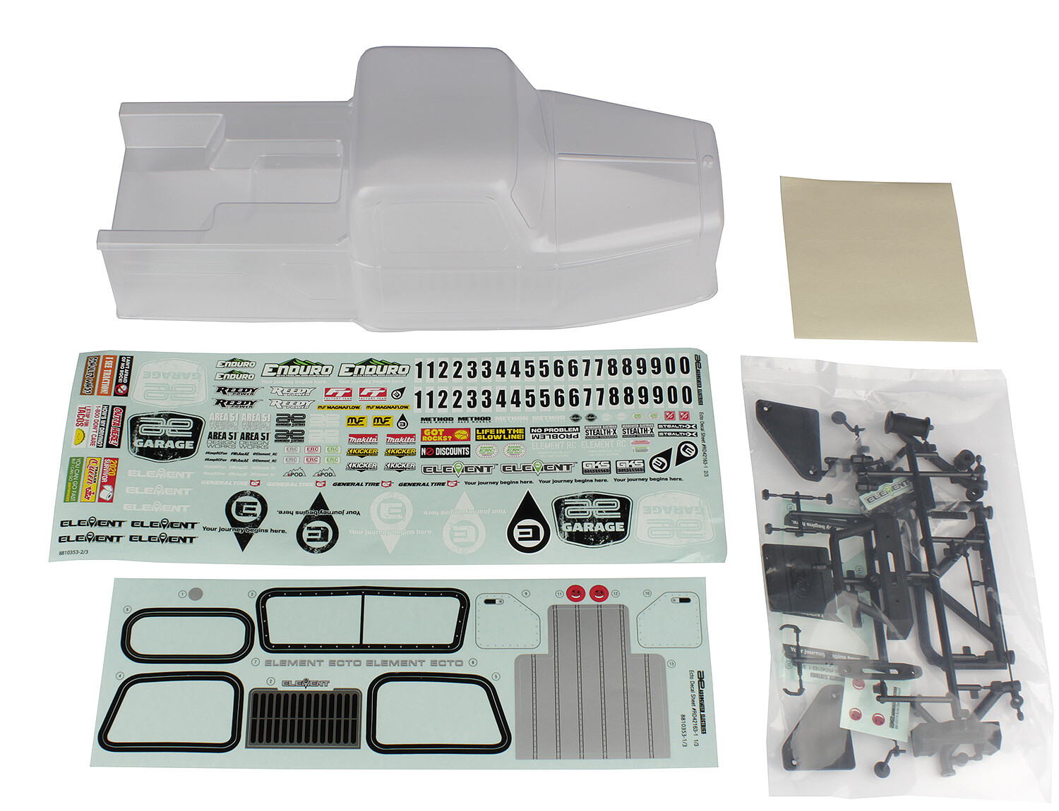 Element Enduro Ecto Body Set, Clear ASC42161