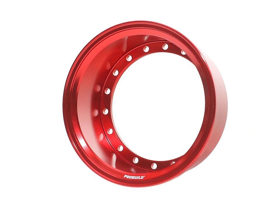 Boom Racing ProBuild™ Extra Wide Alum 19.5mm Wheel Barrel (1) Red BRPROB-02EWR