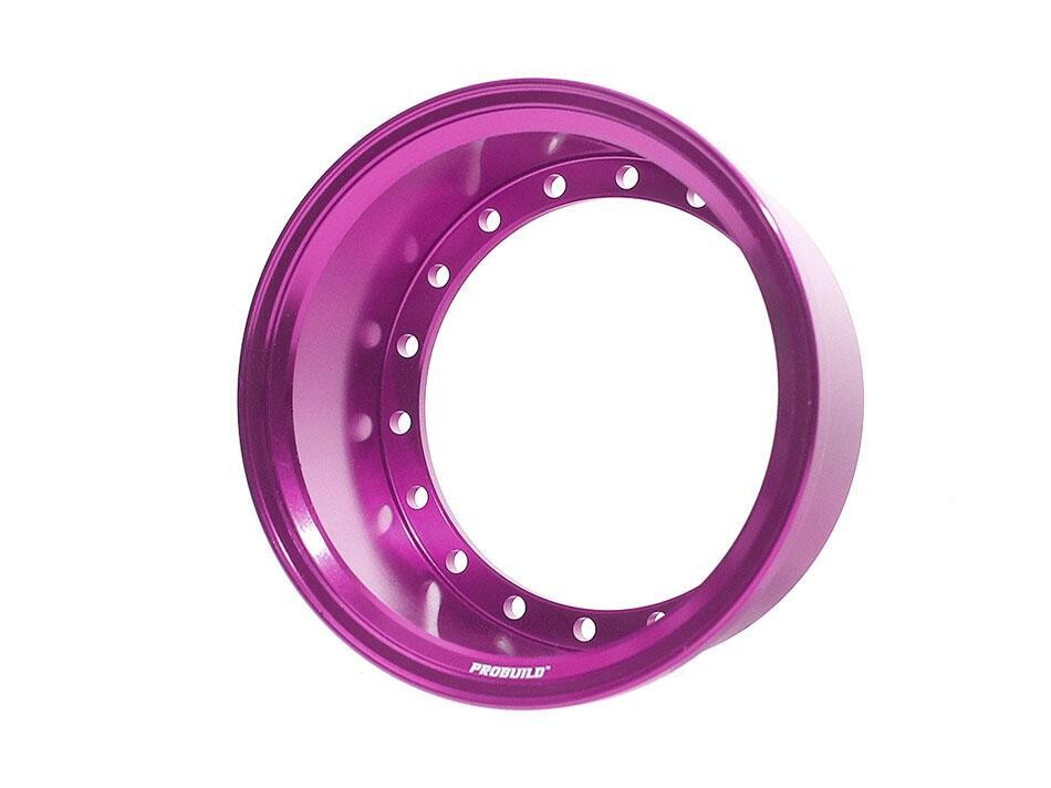 Boom Racing ProBuild™ Extra Wide Alum 19.5mm Wheel Barrel (1) Purple BRPROB-02EWP