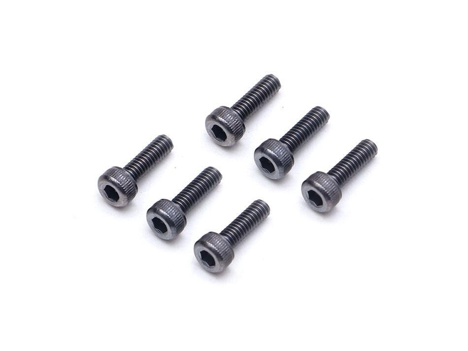 Boom Racing M2.5x8mm Socket Cap Screw 12.9 Grade Screws (6) Black BRPROB-08BK
