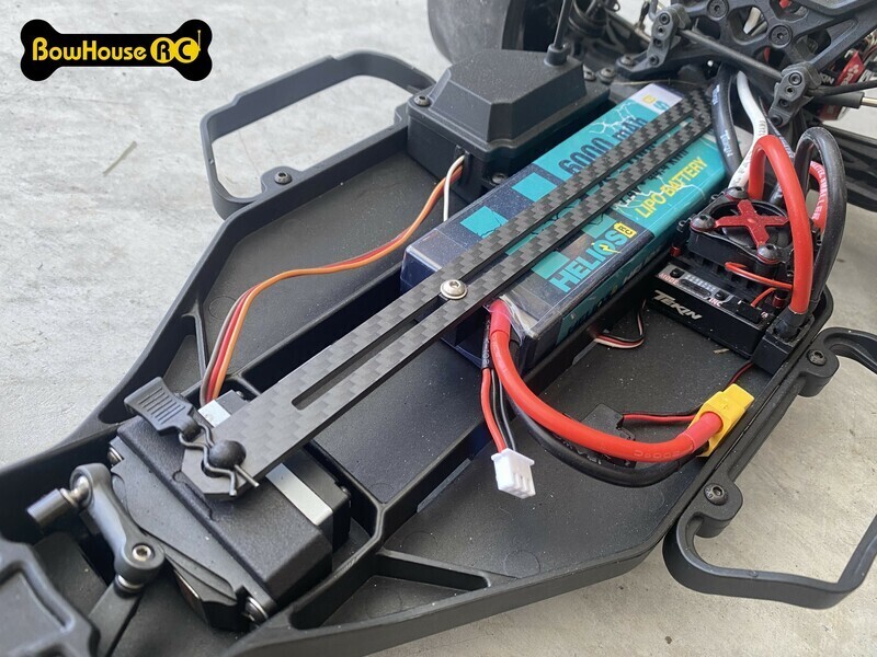 Bowhouse RC Carbon Fiber Battery Tie-Down for DR10 BDR-0010