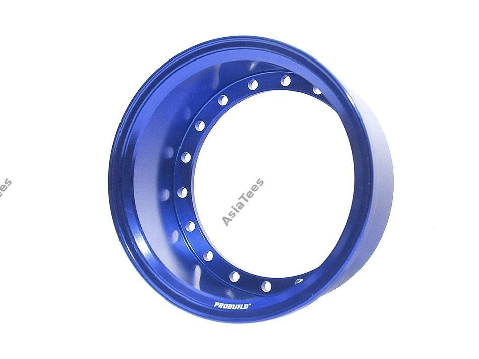 Boom Racing ProBuild™ Extra Wide Alum 19.5mm Wheel Barrel (1) Blue BRPROB-02EWB