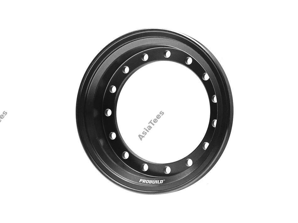 Boom Racing ProBuild™ 1.55&quot; Alum 9.9mm Wheel Barrel (1) Black BRPROB155-01BK
