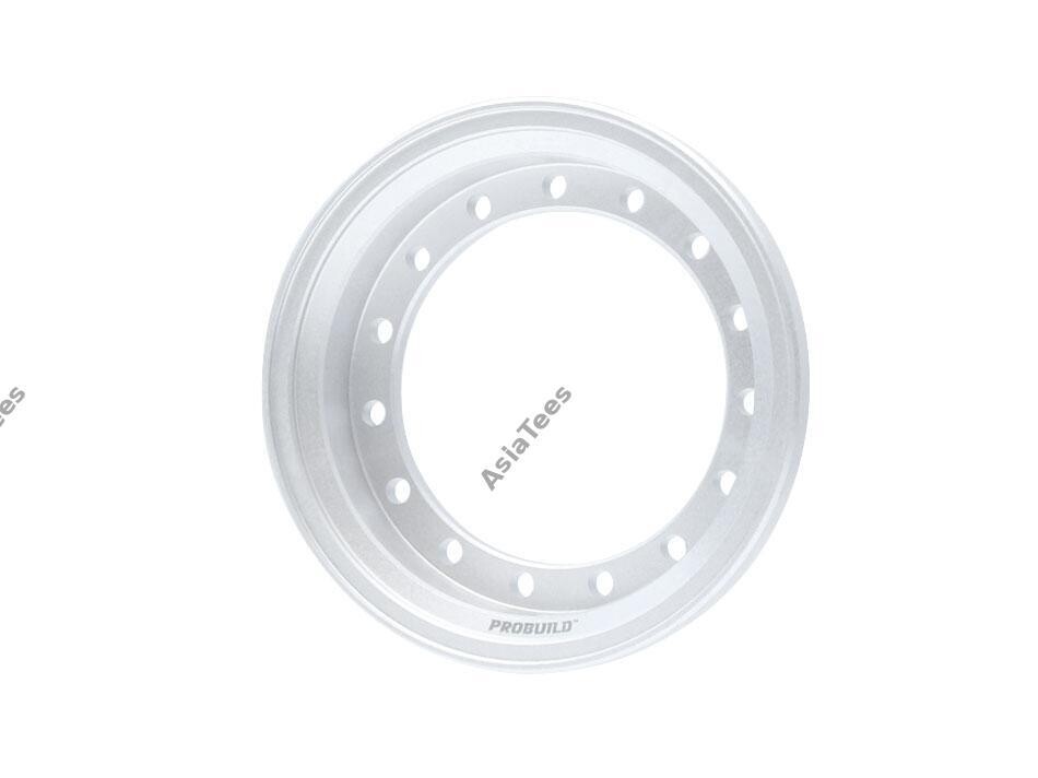 Boom Racing ProBuild™ 1.55&quot; Alum 9.9mm Wheel Barrel (1) Flat Silver BRPROB155-01FS