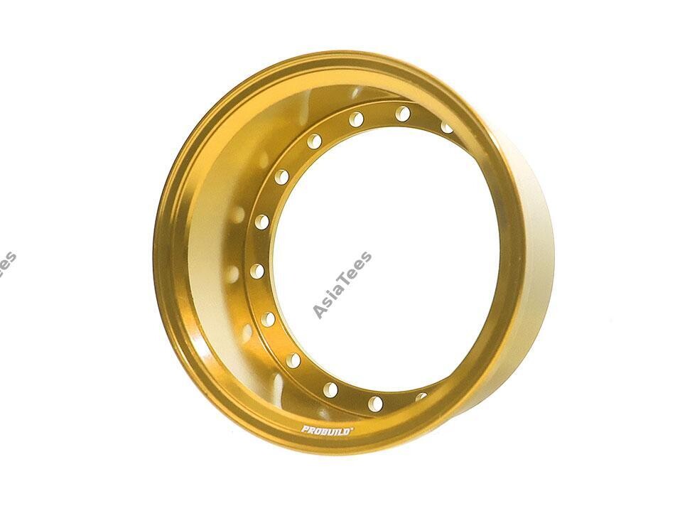 Boom Racing ProBuild™ Extra Wide Alum 19.5mm Wheel Barrel (1) Gold BRPROB-02EWGD