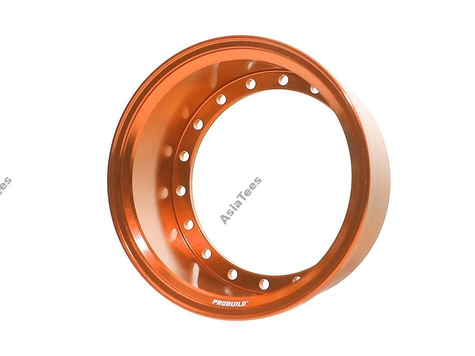 Boom Racing ProBuild™ Extra Wide Alum 19.5mm Wheel Barrel (1) Orange BRPROB-02EWOR