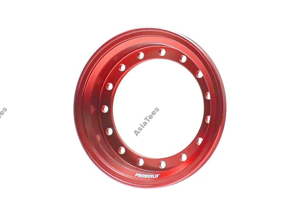 Boom Racing ProBuild™ 1.55&quot; Alum 9.9mm Wheel Barrel (1) Red BRPROB155-01R