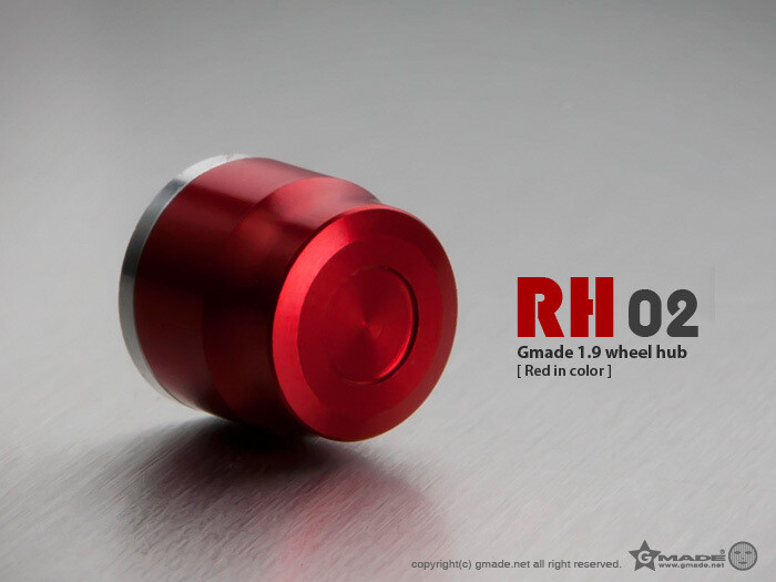 Gmade RH02 1.9″ wheel hubs (Red) (4) GMA70121