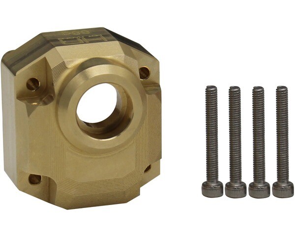Hot Racing Brass 88g Currie F9 Portal Axle 3rd Member, for Axial UTB (Capra) HRAAUTB12CH