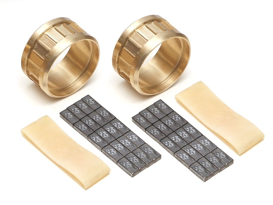 Boom Racing ProBuild™ 1.9&quot; Extra Wide Brass Center Ring w/ Lead Weight Set (2)  BRW790740