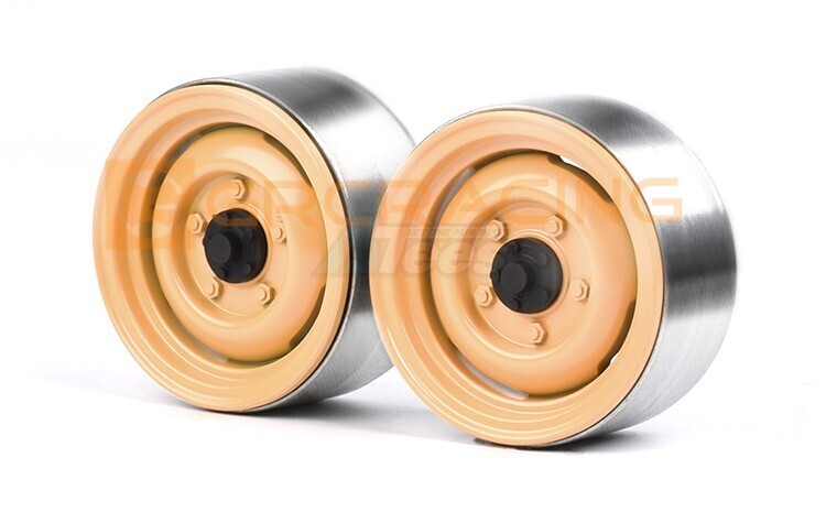 GRC 1.9 Camel Trophy Classic Aluminum Beadlock Wheel for Defender G02 (2) GRC/G130BM