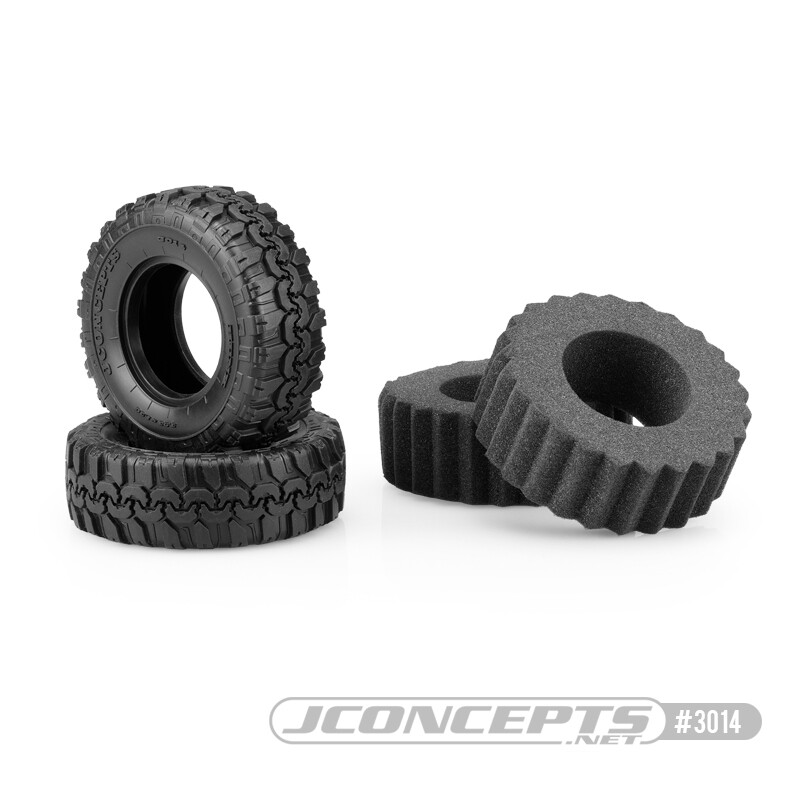 JConcepts Hunk Green Compound Tires, Scale Country 1.9&quot; (3.93&quot; OD), JCO301402