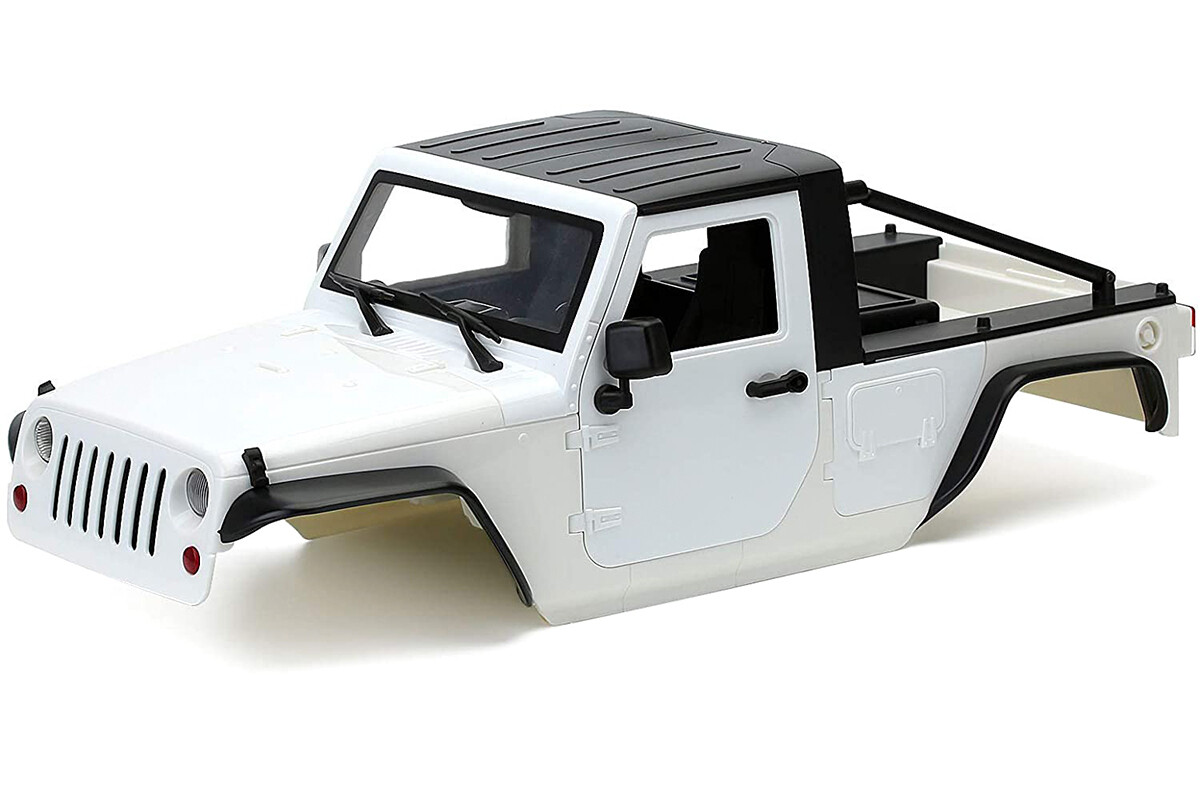 Integy Realistic JX10 Hard Plastic Body Kit for 1/10 Scale Off-Road Crawler WB=313mm C30822WHITE