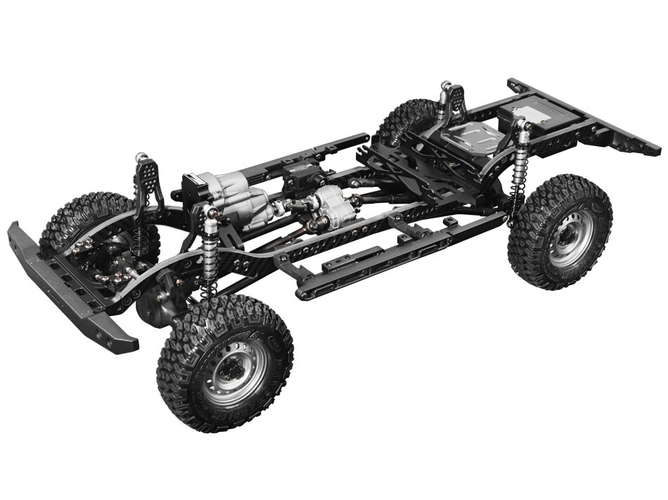 Boom Racing 1/10 4WD Scale Performance Chassis Kit 4-Link Version For Team Raffee Co. D110 for BRX02 BR8004