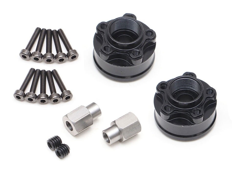 Boom Racing XT508 5-Lug Aluminum 12mm Wheel Hub Adapters 8mm Offset (2) BRXT508