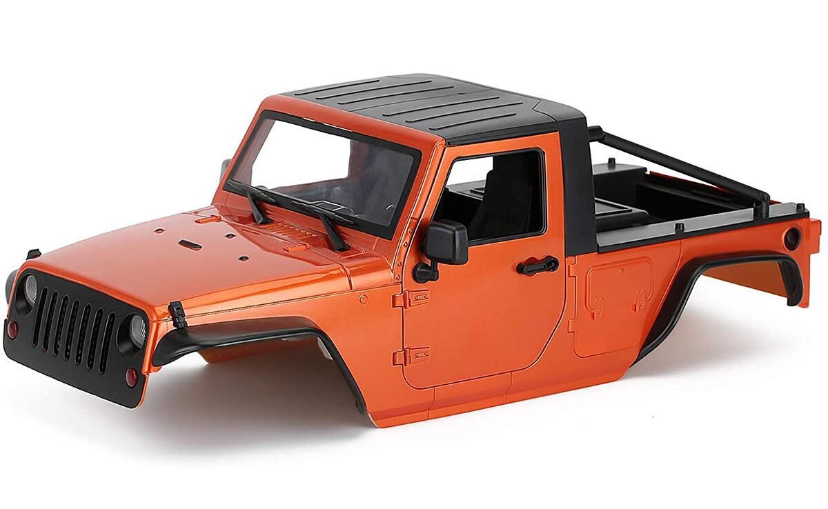 Integy JX10 Hard Plastic Body Kit for 1/10 Scale Off-Road Crawler WB=313mm C30822ORANGE