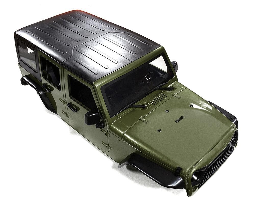 Integy JW10-S Hard Plastic Body Kit for 1/10 Crawler WB=313mm (Matte Green) C29840DARKGREEN
