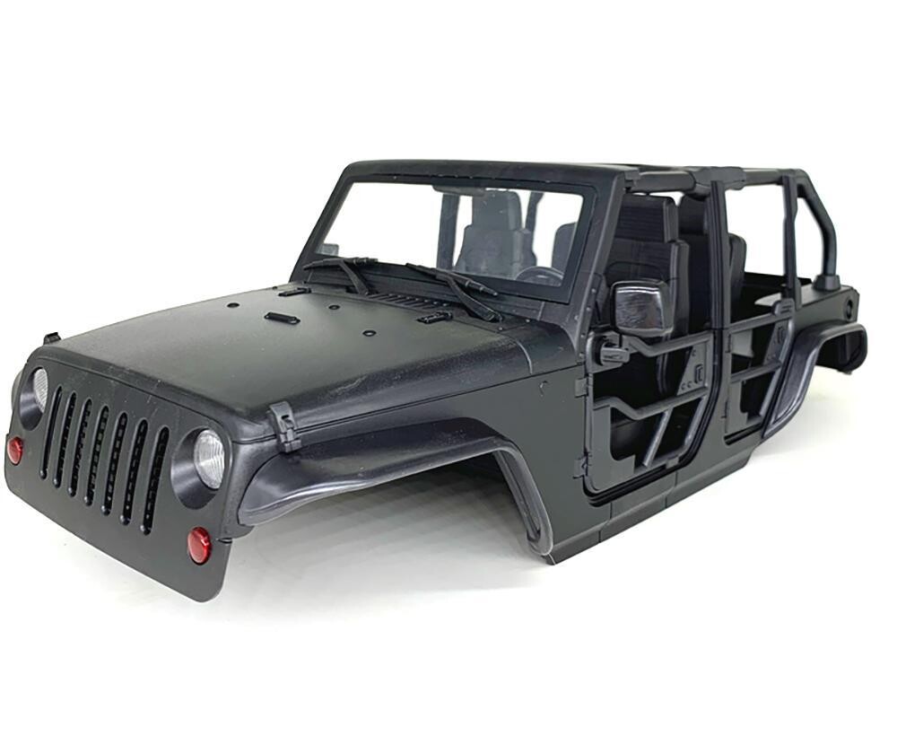Integy JC10 Hard Plastic Body Kit for 1/10 Scale Off-Road Crawler WB=313mm C30821BLACK