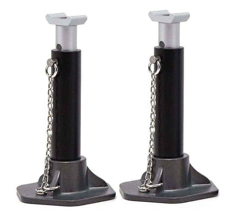 Integy Adjustable Heights 61-88mm Model Jack Stands (2) for 1/10 Scale C30979BLACK