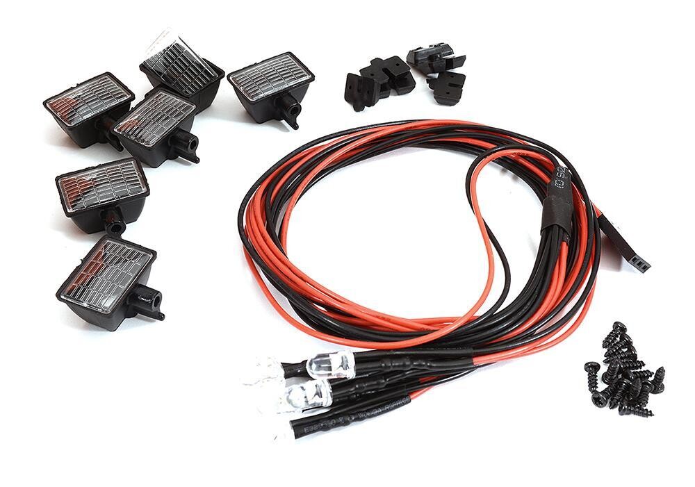 Integy Realistic Spot Light (6) Set w/ LED for 1/10 &amp; 1/8 Scale C30270