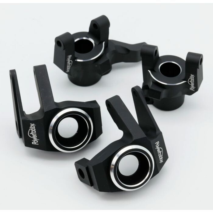 Powerhobby Axial SCX6 Aluminum Left Right Front Knuckle + C CUP Oversized Bearing PHSCX618