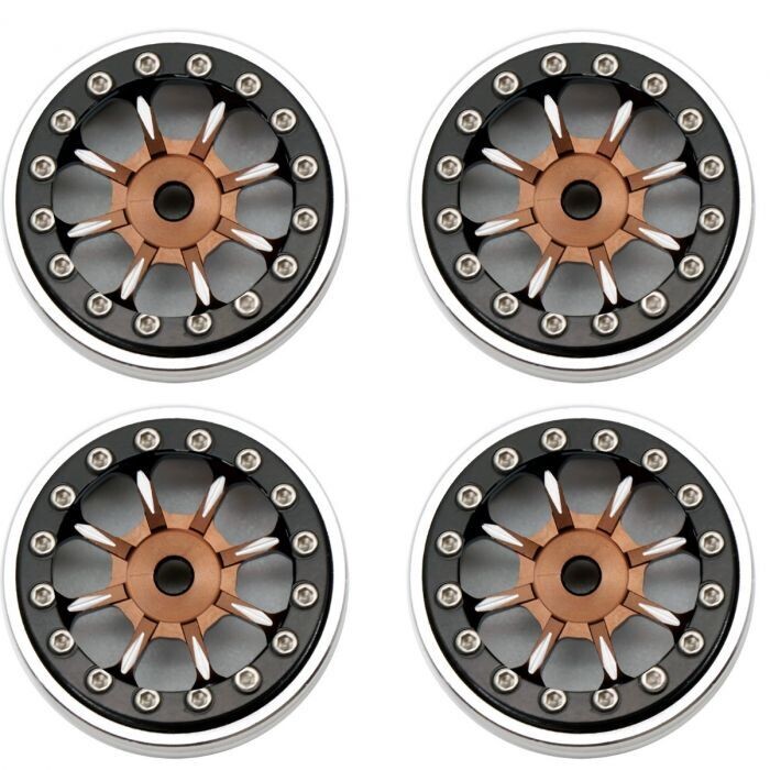 Powerhobby B59 Aluminum Beadlock 1.0” Rock Crawler Wheels Bronze PHSCX2471-Bronze