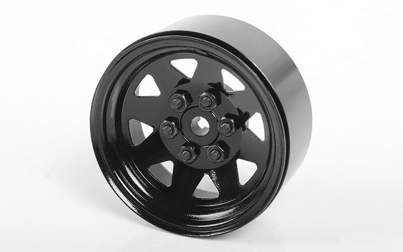 RC4WD 6 Lug Wagon 1.9&quot; Steel Stamped Beadlock Wheels (Black) (4pcs) RC4ZW0130
