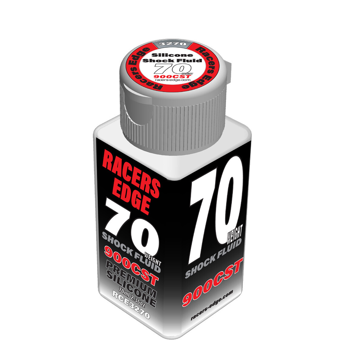 Racers Edge 70 Weight, 900cSt, 70ml 2.36oz Pure Silicone Shock Oil RCE3270