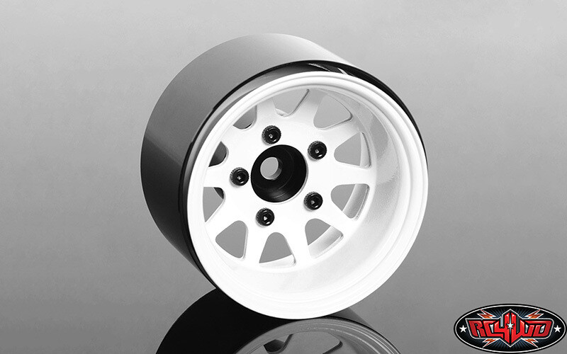 RC4WD Deep Dish Wagon 1.55&quot; Stamped Steel Beadlock Wheels (White) Set of 4 Z-W0284