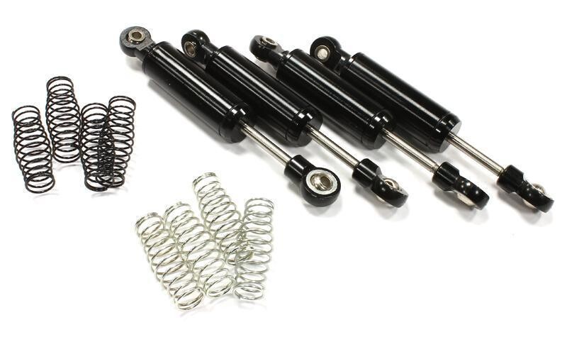 Integy Realistic 72mm Off-Road Shock Set (4) for 1/10 Scale Rock Crawler &amp; Scale Trucks C25436BLACK