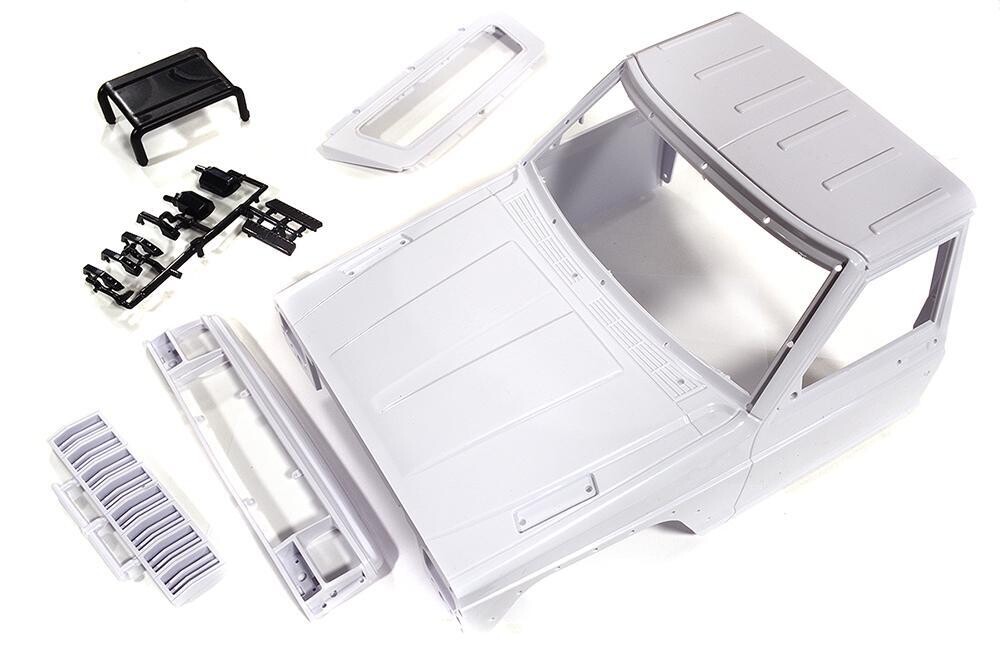 Integy Realistic Hard Plastic Scale Body Kit (White) (Cherokee Half Cab with Rear Cage) C29334WHITE