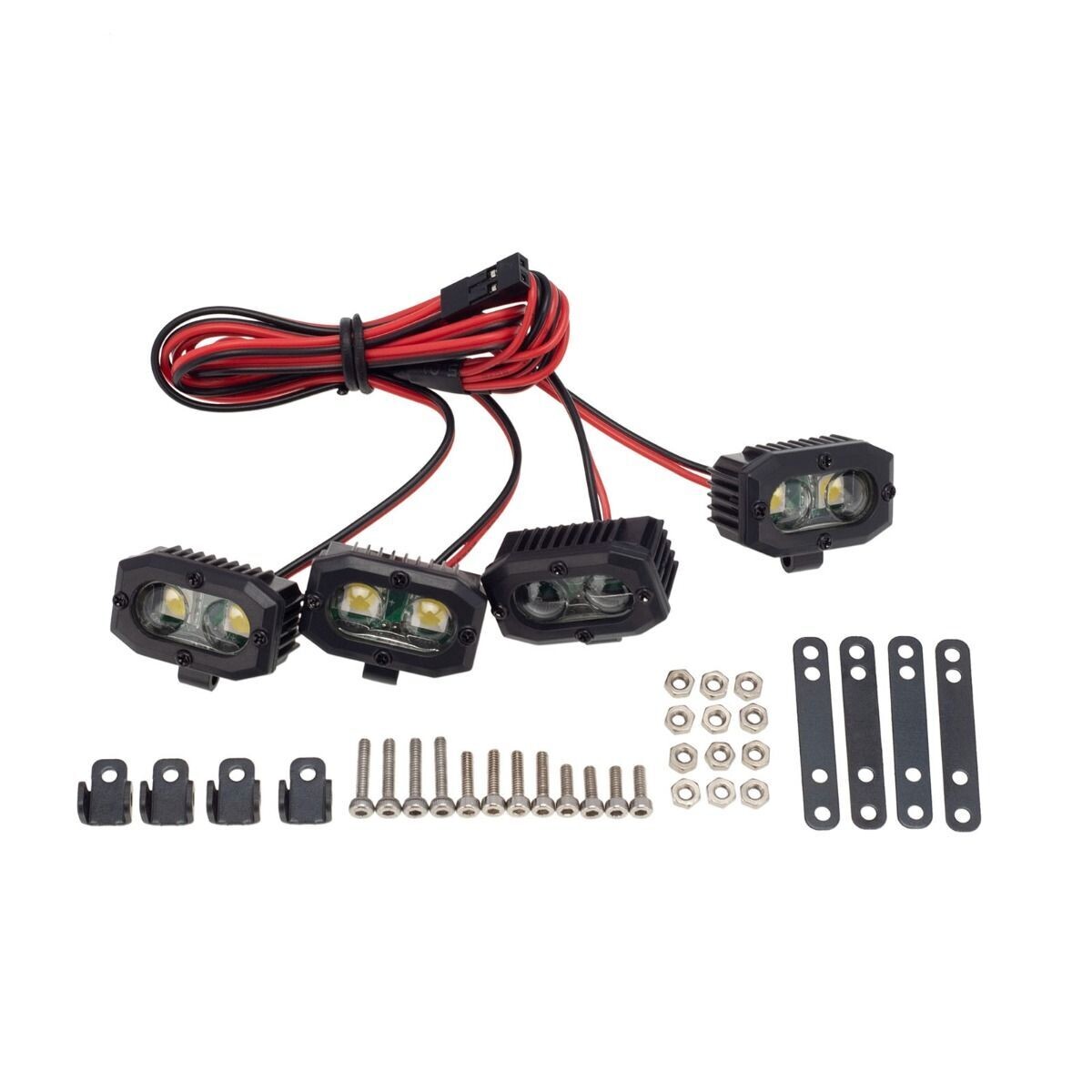 PowerHobby RC 4 Double lamp LED Lights Headlights Spotlight PHLight-007