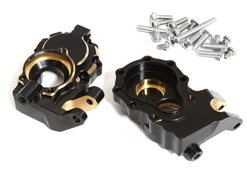 Integy Brass Alloy 69g Each Front Inner Portal Drive Housings for Traxxas TRX-4 Crawler C31370