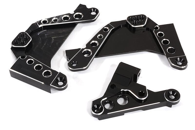 Integy Billet Machined Front Shock Towers for Axial SCX10 III (BLACK) C30105BLACK