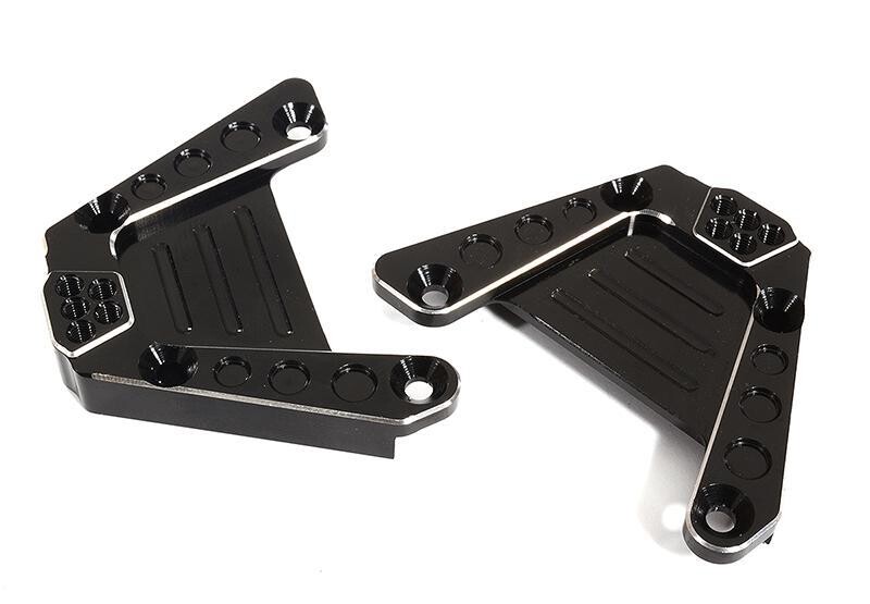 Integy Billet Machined Rear Shock Towers for Axial SCX10 III (BLACK) C30057BLACK