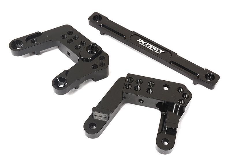 Integy Billet Machined Rear Shock Mounts for Element RC Enduro Sendero C29323BLACK